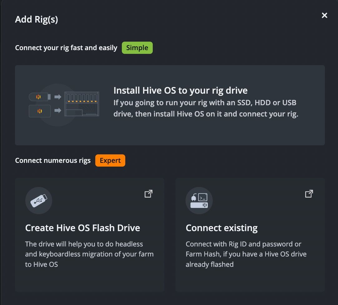 Optimisation RIG de minage sur HIVE OS