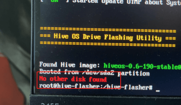 no other disk found image