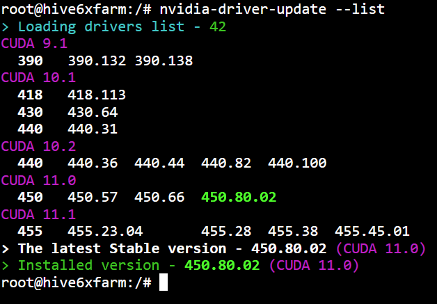 nvidia web driver updates